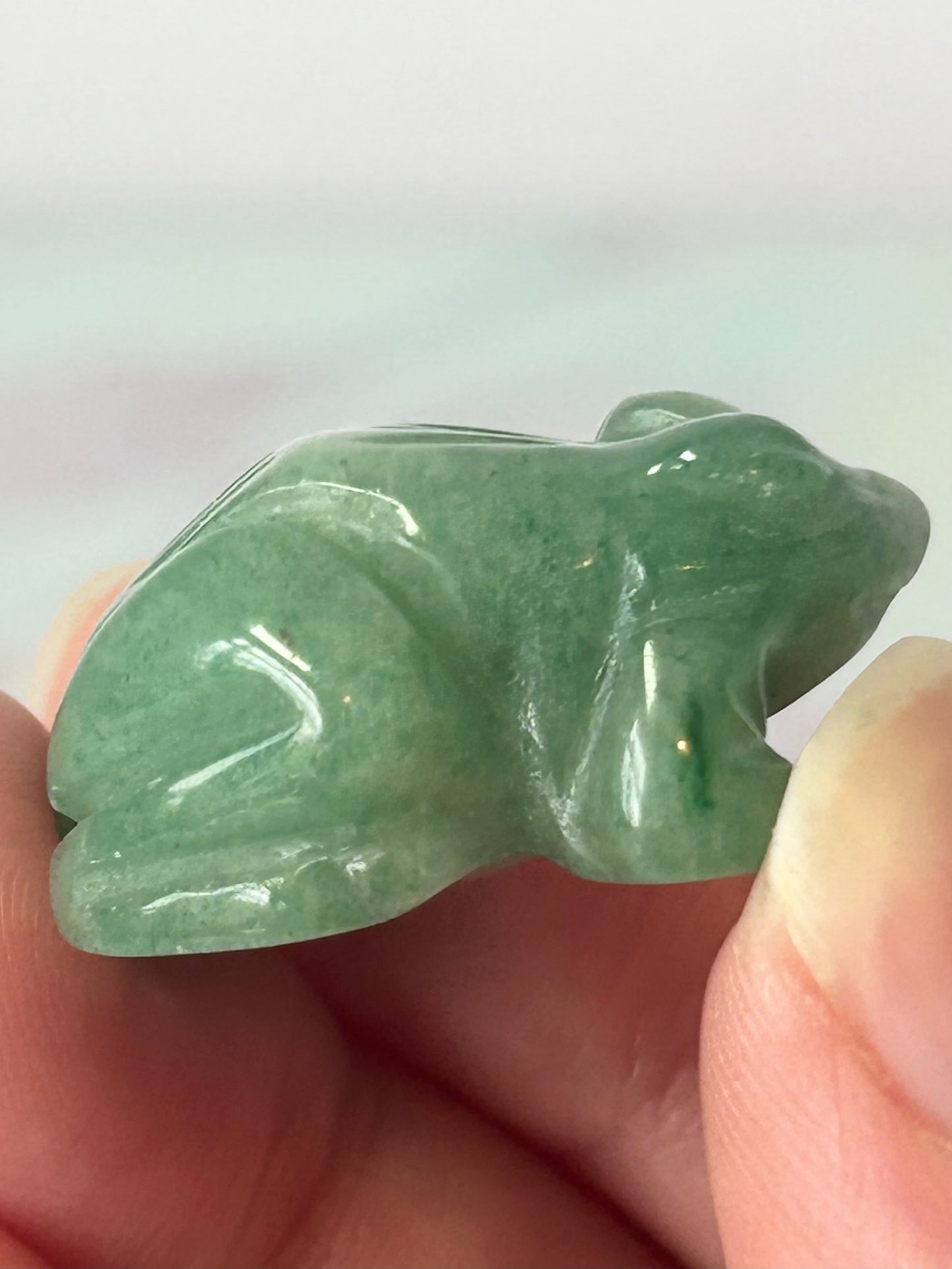 Green Aventurine Frog