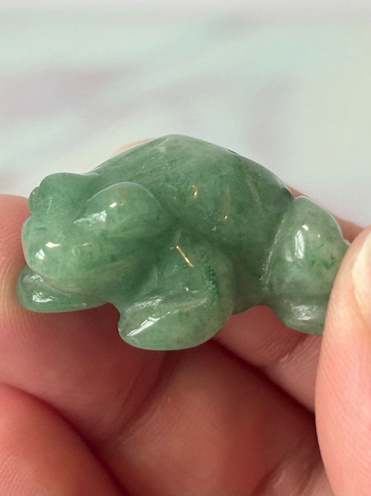 Green Aventurine Frog