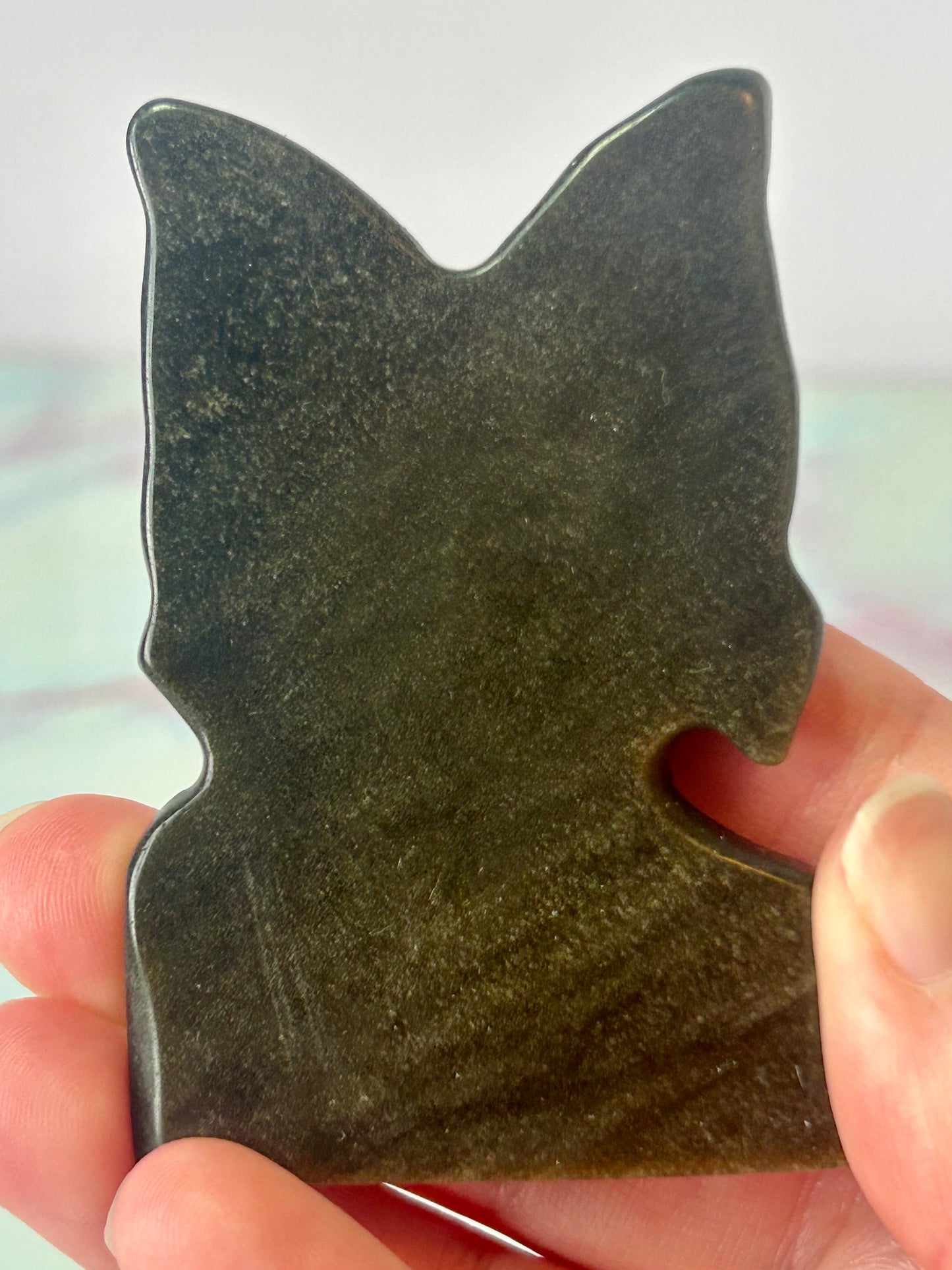 Gold Sheen Obsidian Butterfly Woman