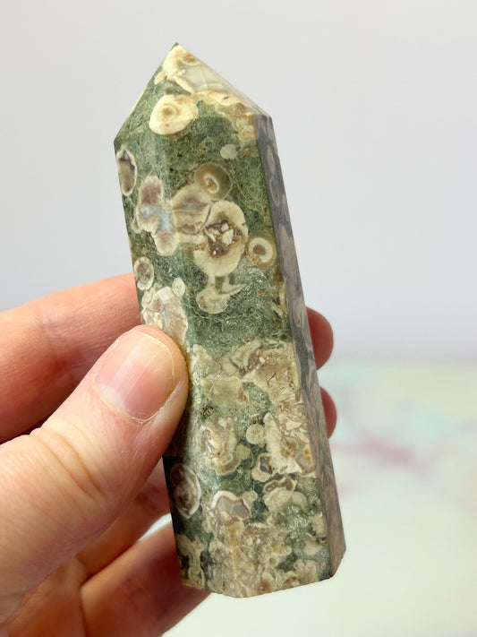 Green Flower Jasper Tower D