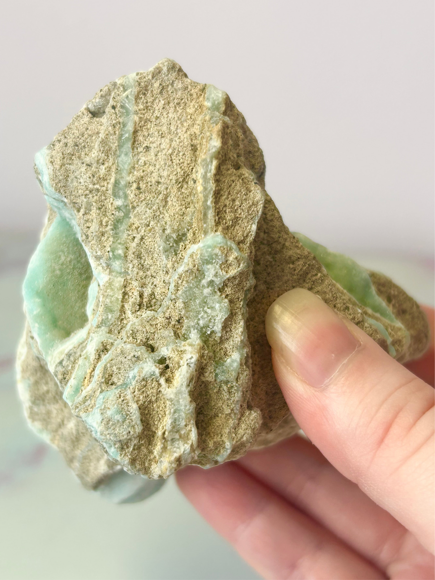 Blue Aragonite Specimen
