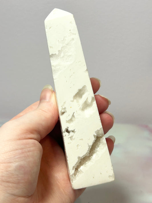 White Plume Agate Tower A
