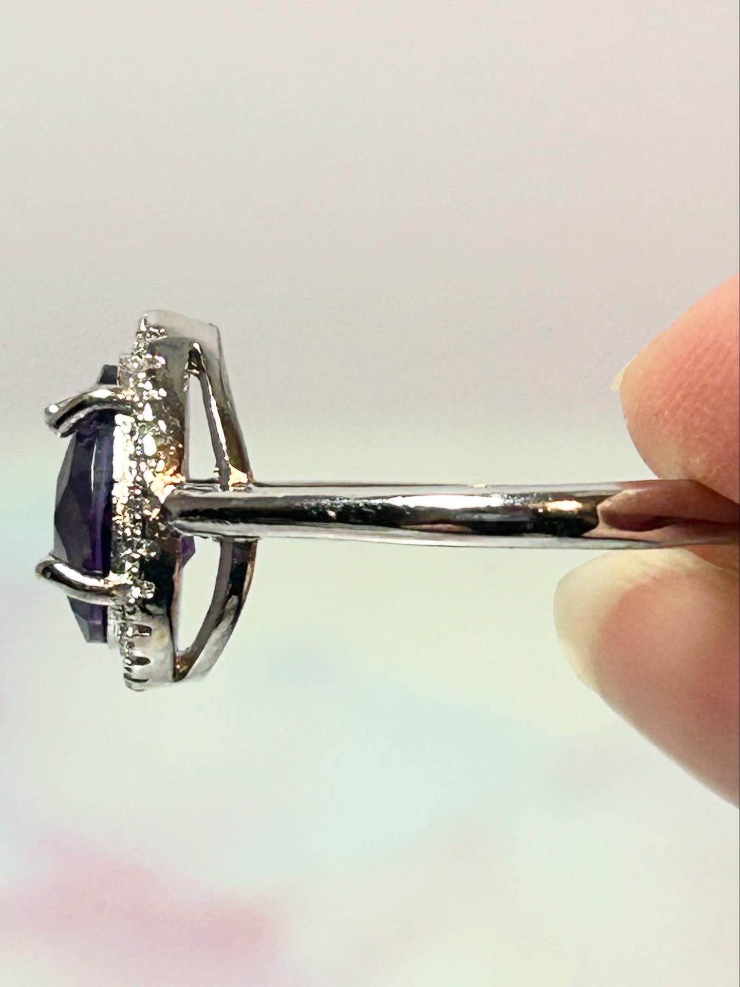 Amethyst Adjustable Ring