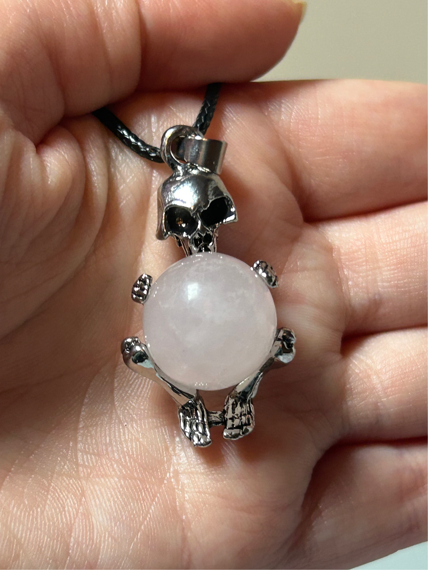 Rose Quartz Skelton Necklace