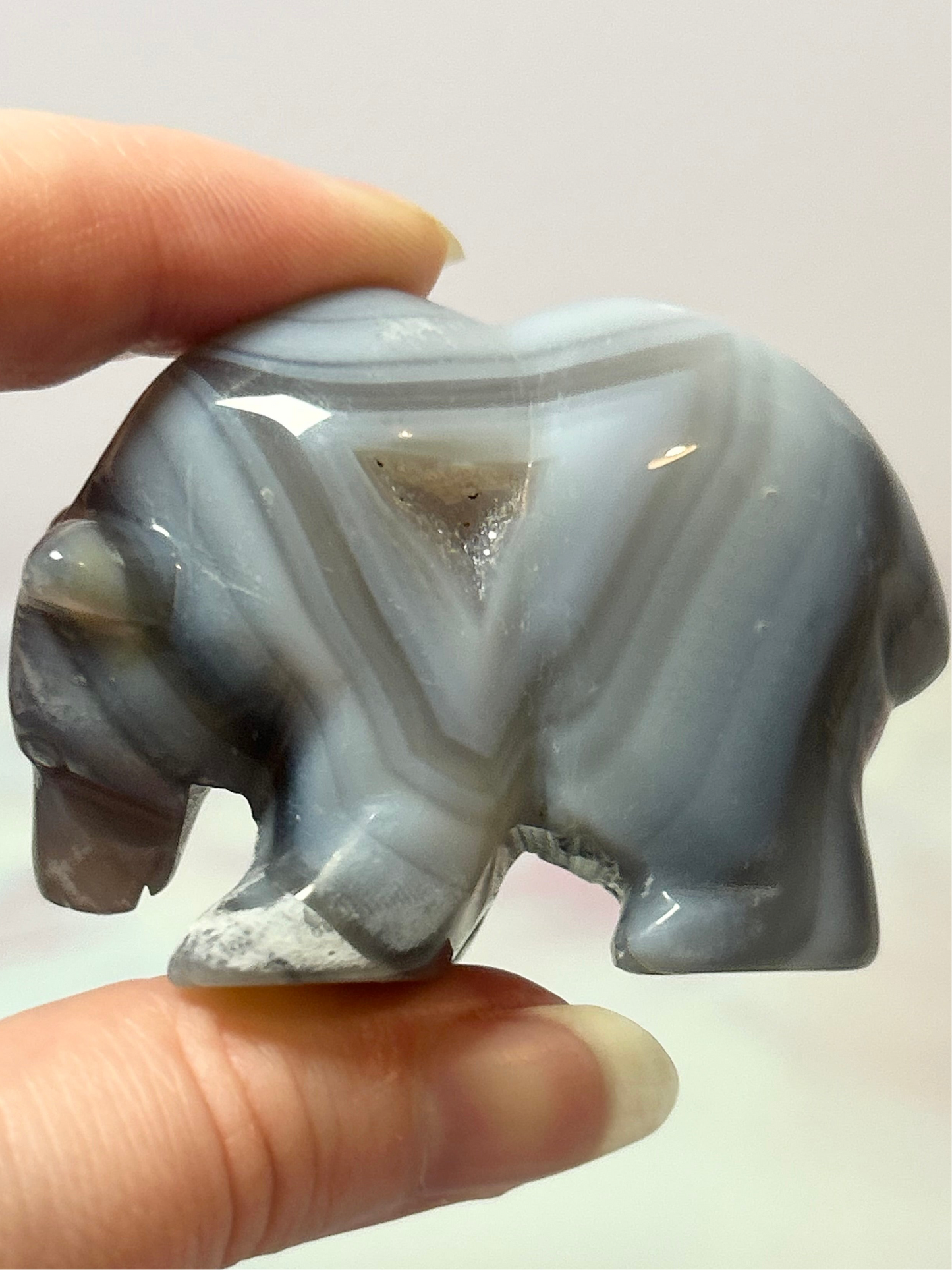 Druzy Agate Bear- Small