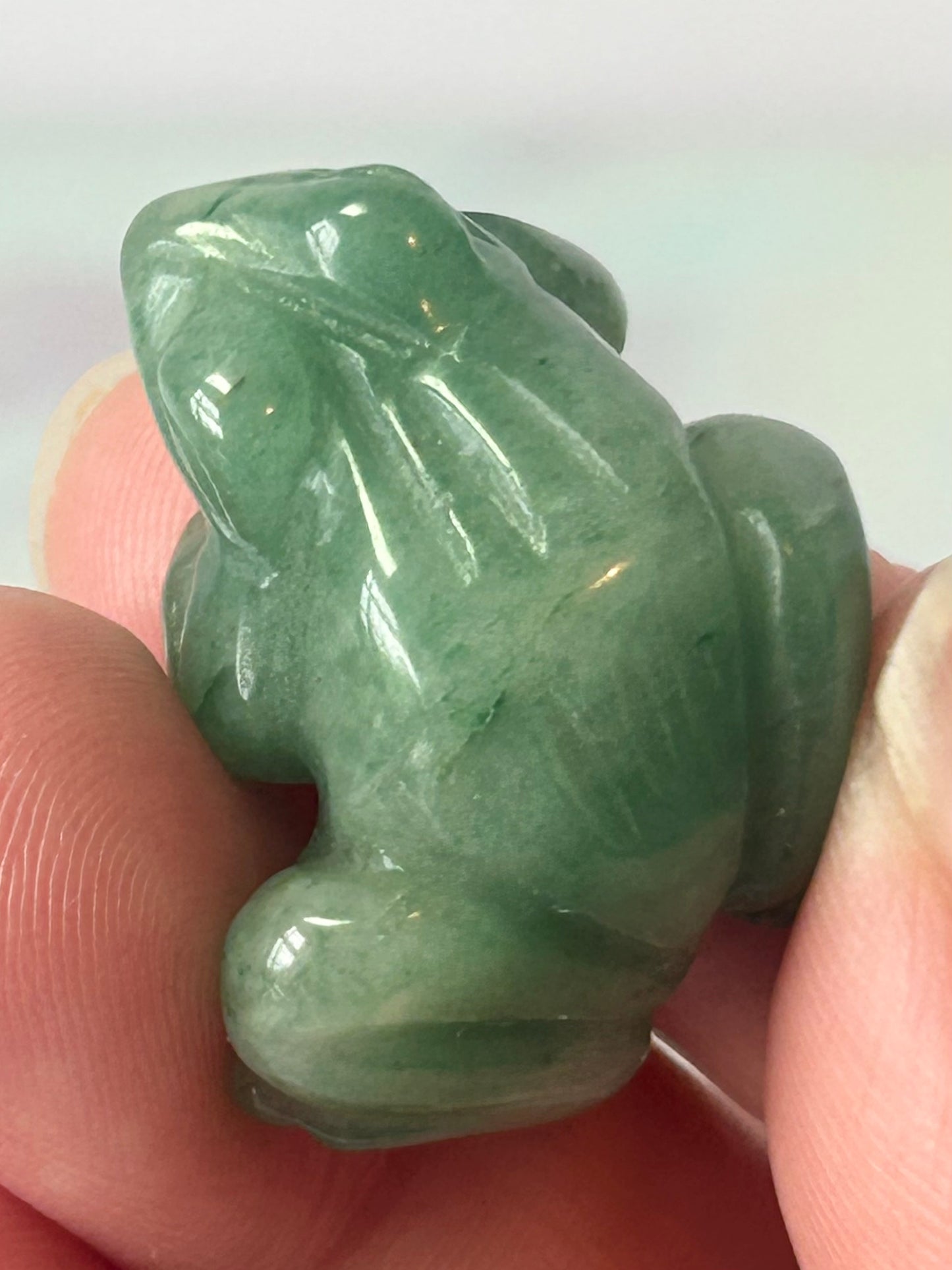 Green Aventurine Frog
