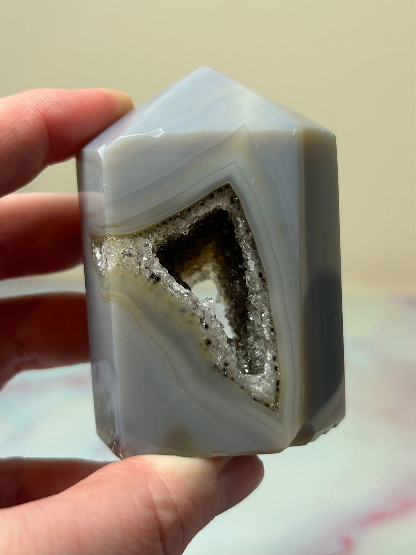 Druzy Agate Tower A