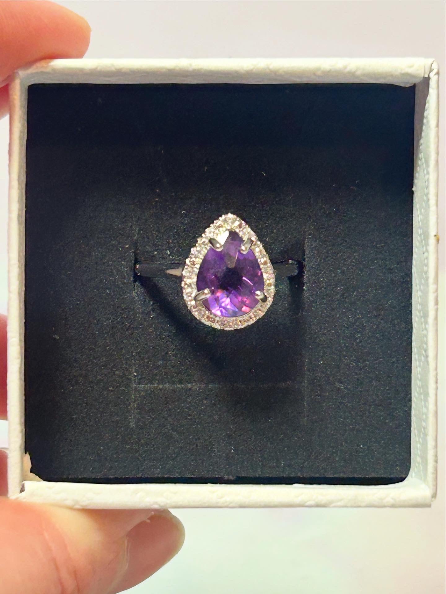 Amethyst Adjustable Ring