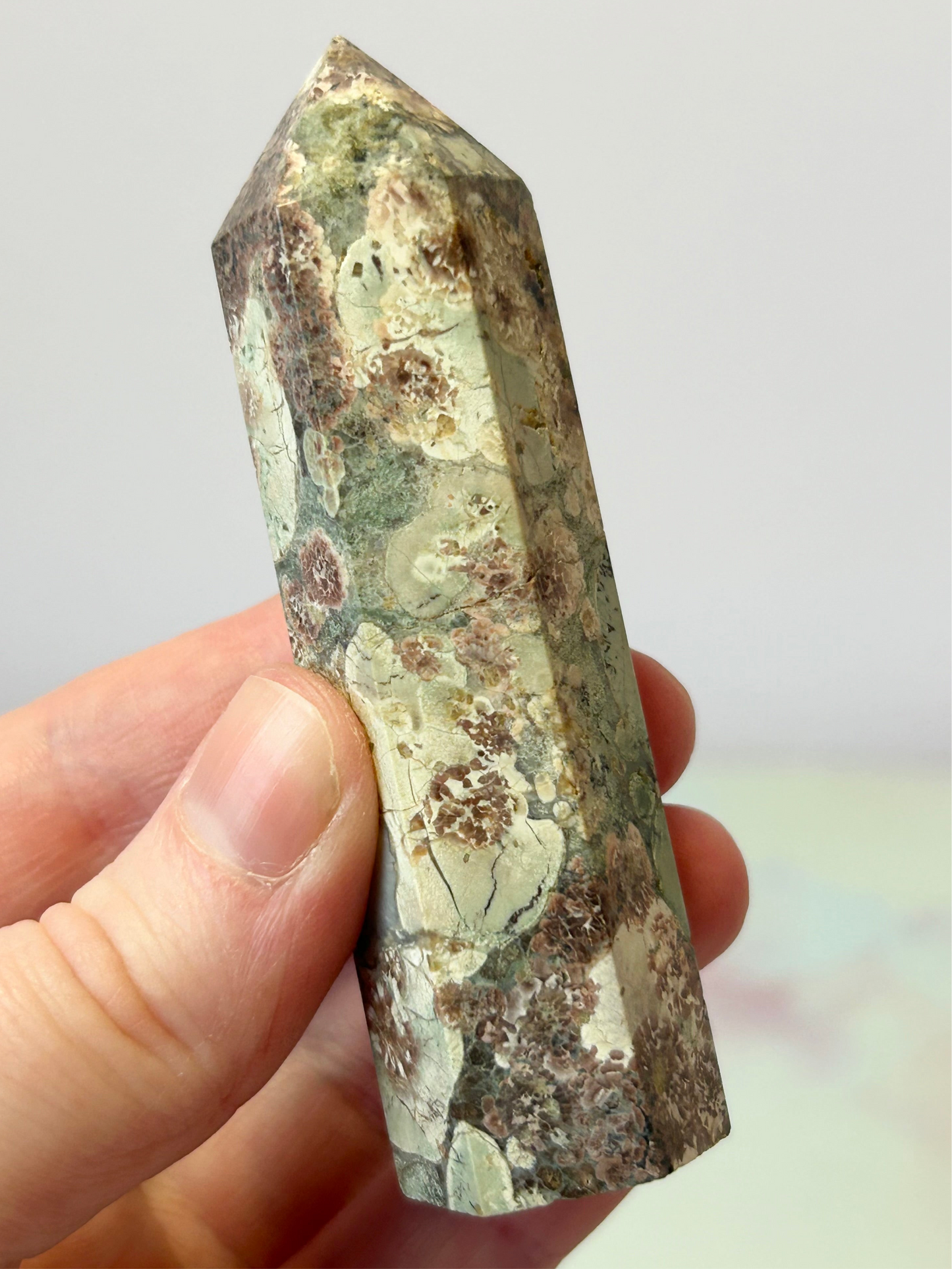 Green Flower Jasper Tower A