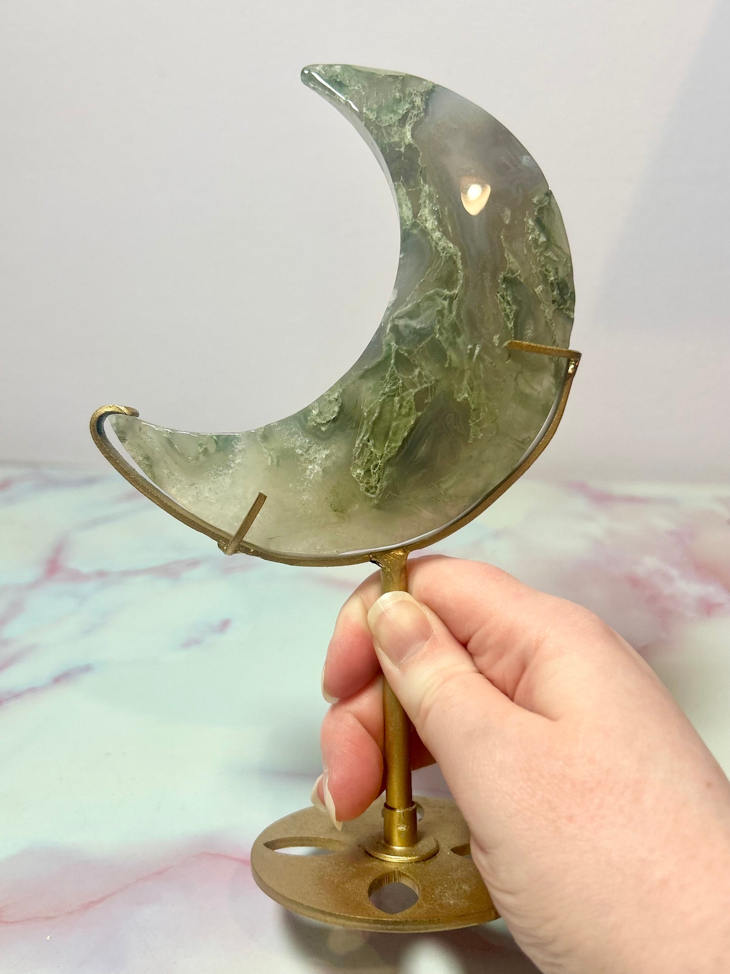 Moss Agate Moon
