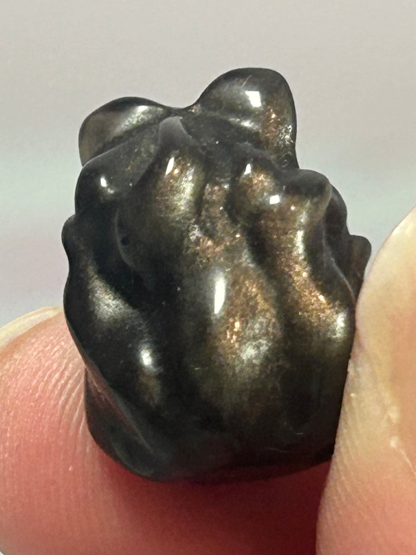 Silver Sheen Obsidian Fox