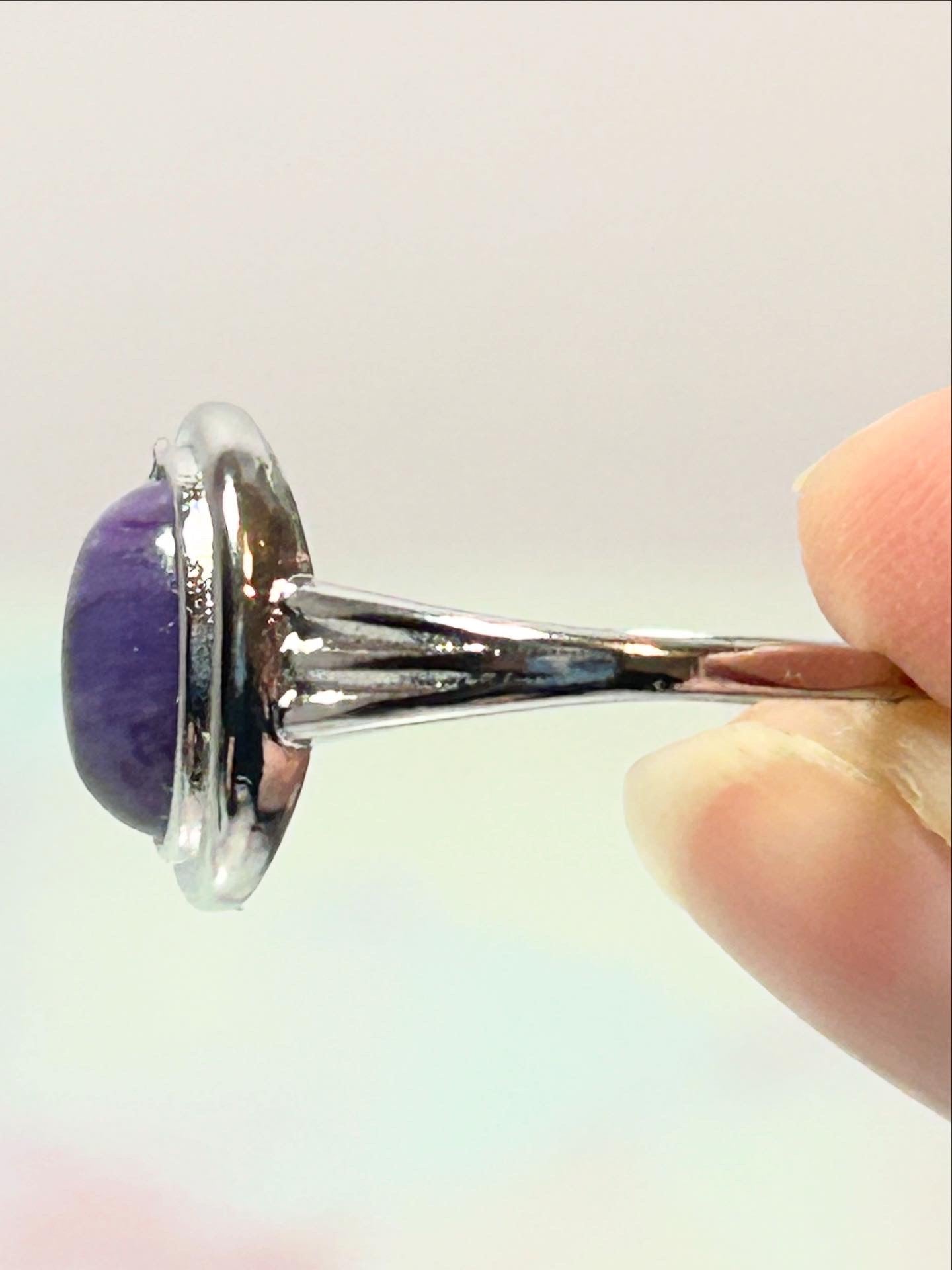 Charoite Adjustable Ring B