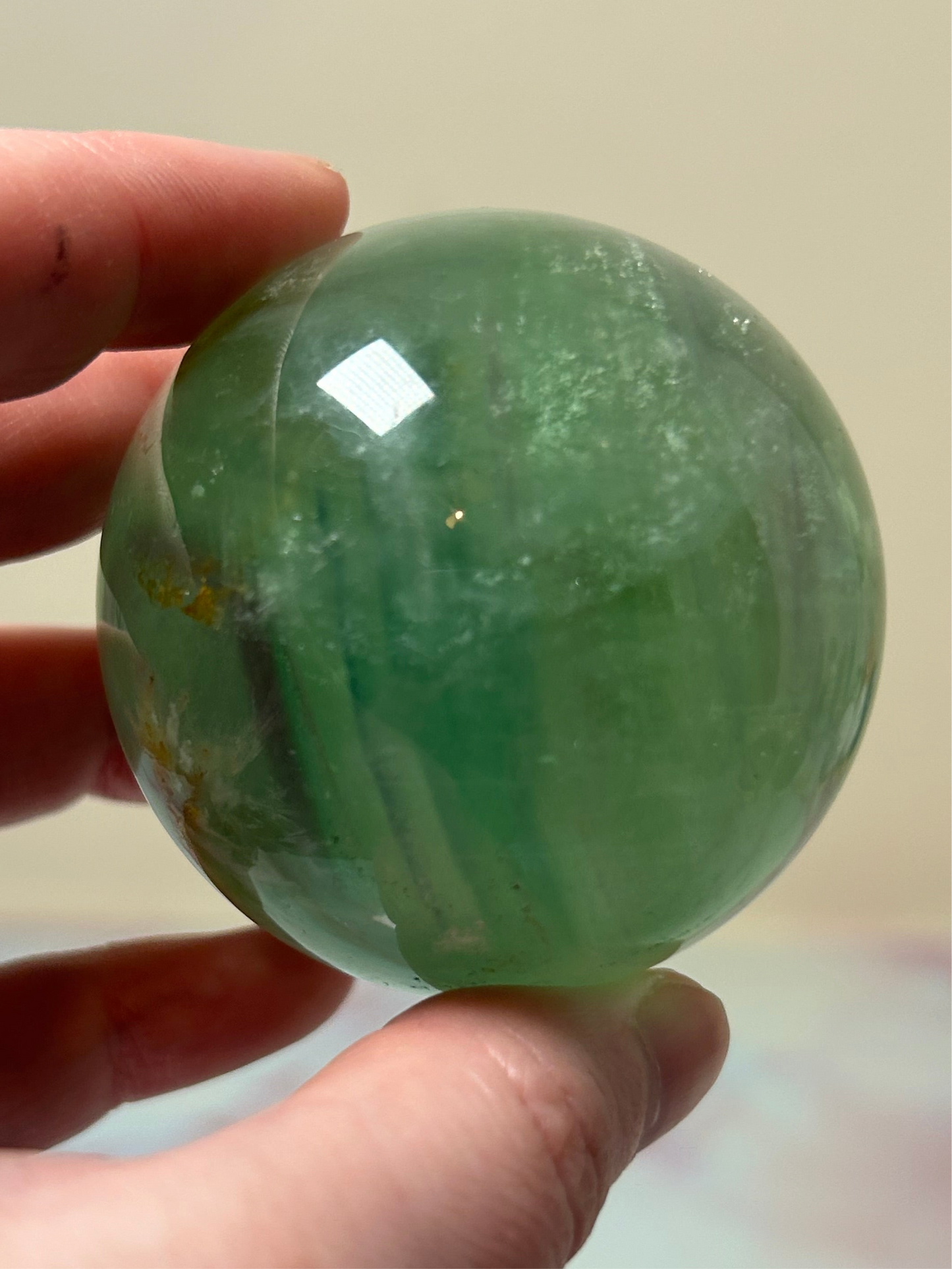 Green Fluorite Sphere B