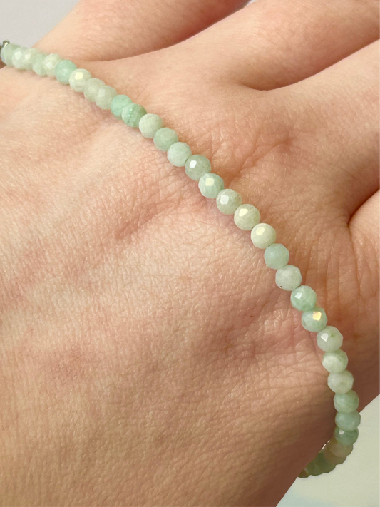 Blue Aragonite Faceted Bracelet