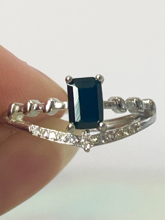 Black Spinal Stainless Steel Adjustable Rings