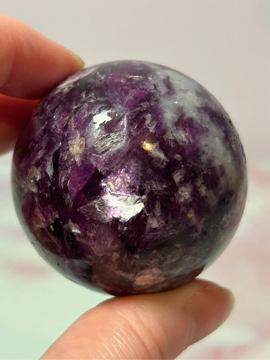 Lepidolite Sphere A