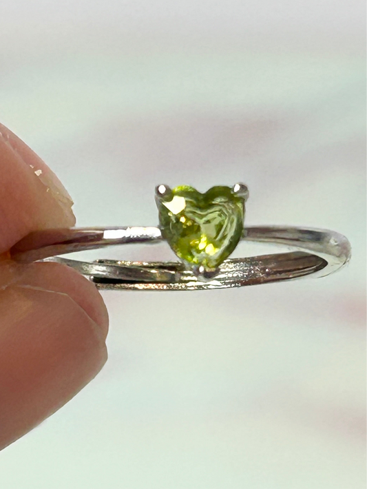 Peridot Adjustable Ring