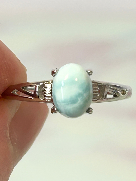 Larimar Adjustable Ring