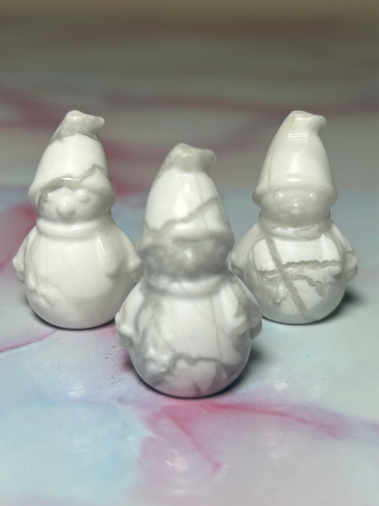 Howlite Snowman