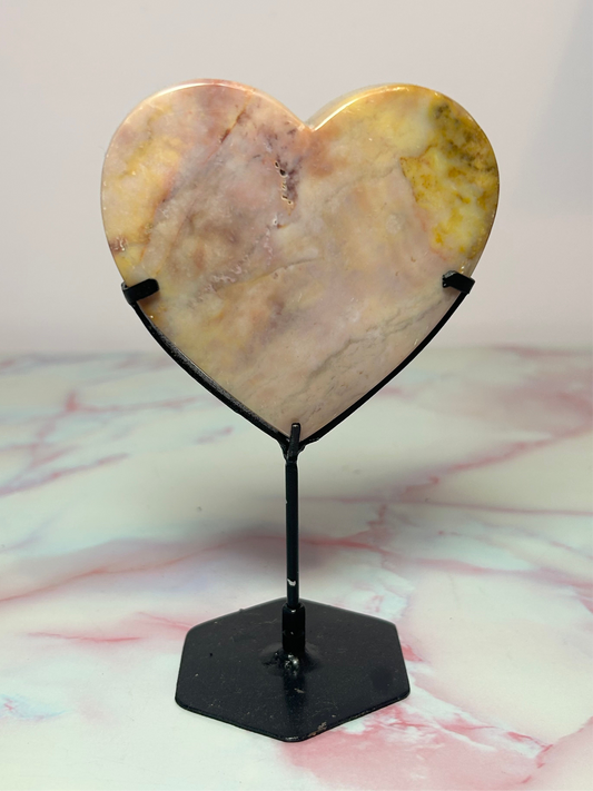 Carnelian Heart on Stand