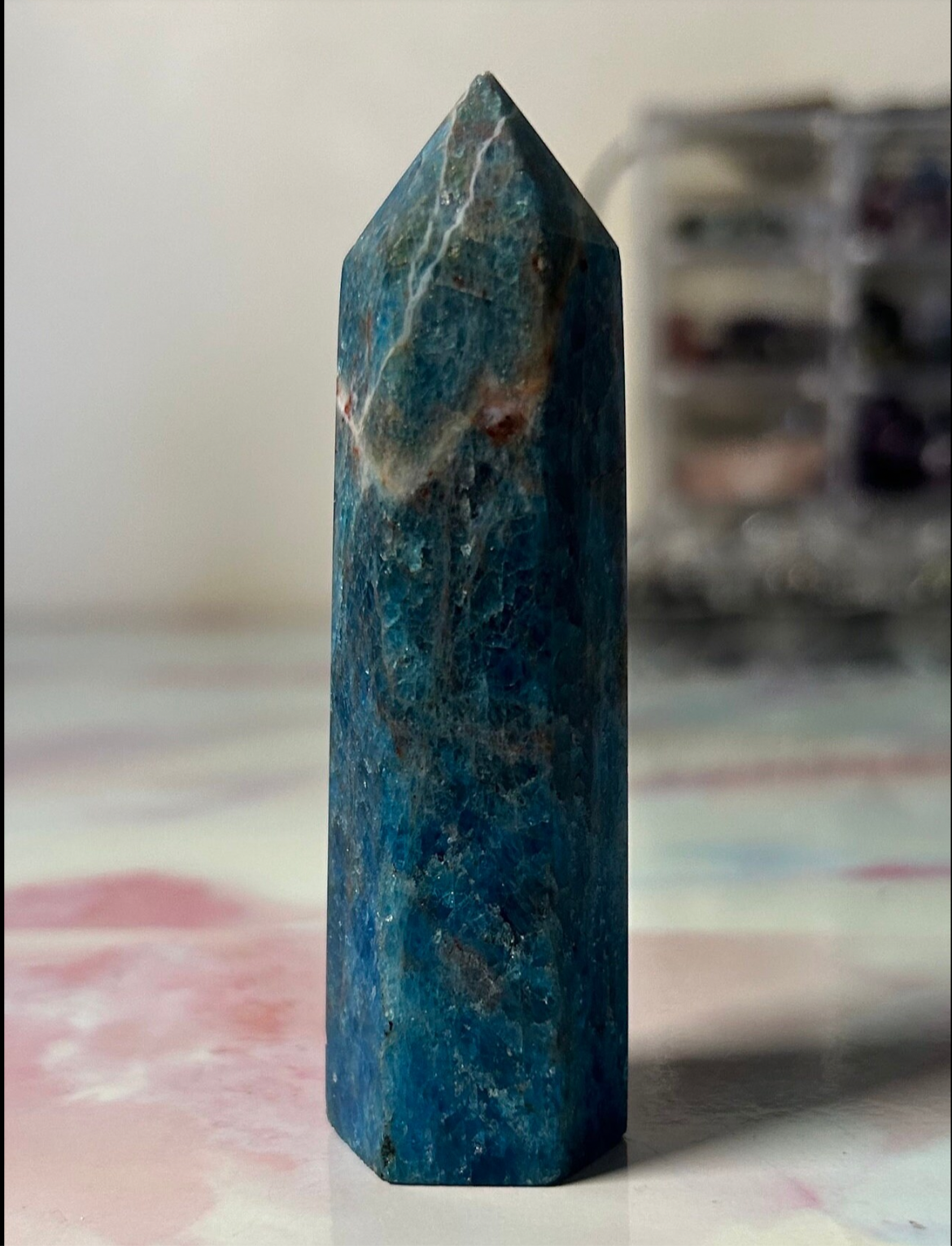 Blue Apatite Tower