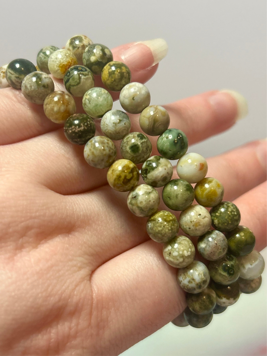 8th Vein Ocean Jasper Bracelet 7mm