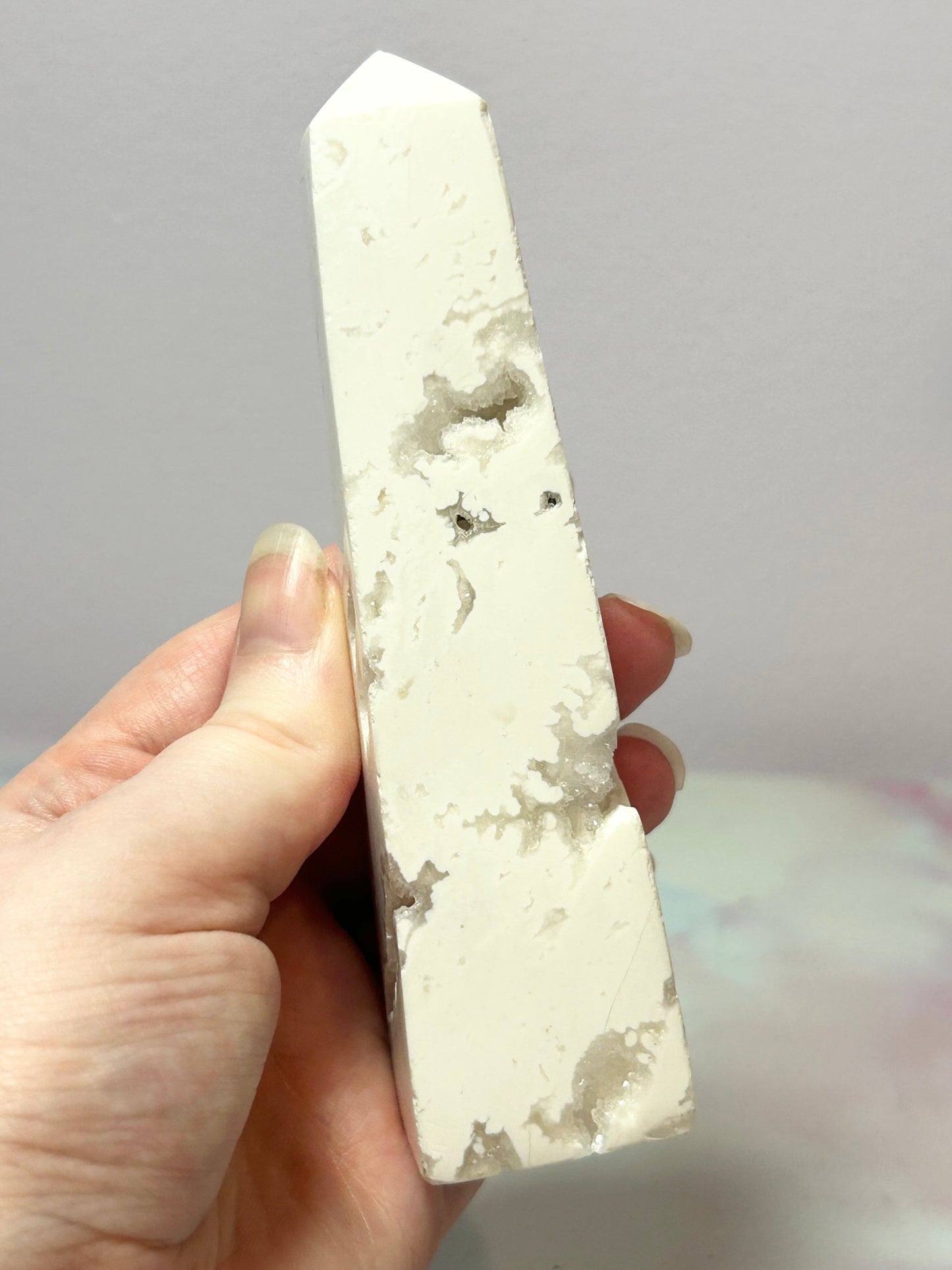 White Plume Agate Tower