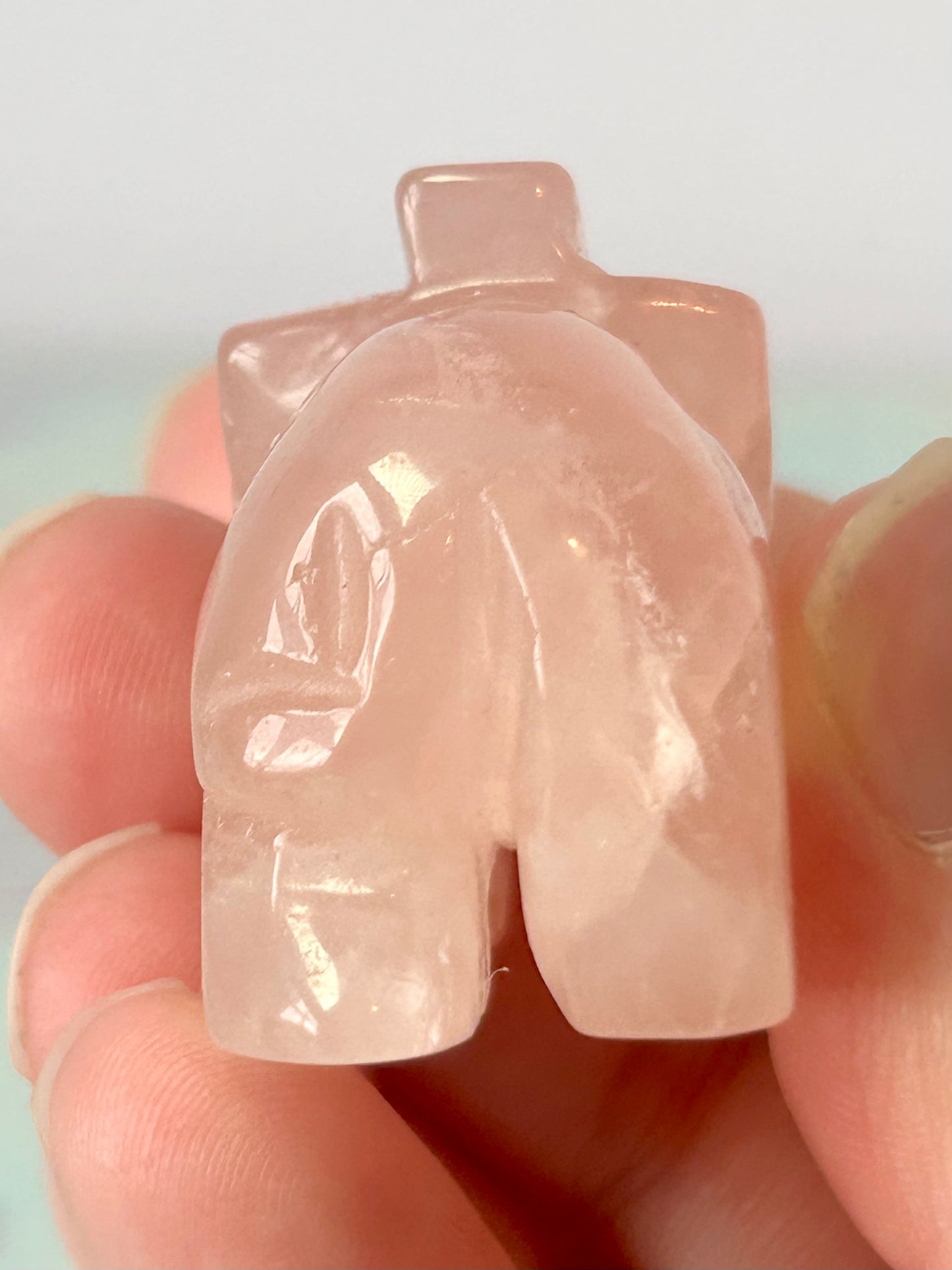 Rose Quartz Elephant