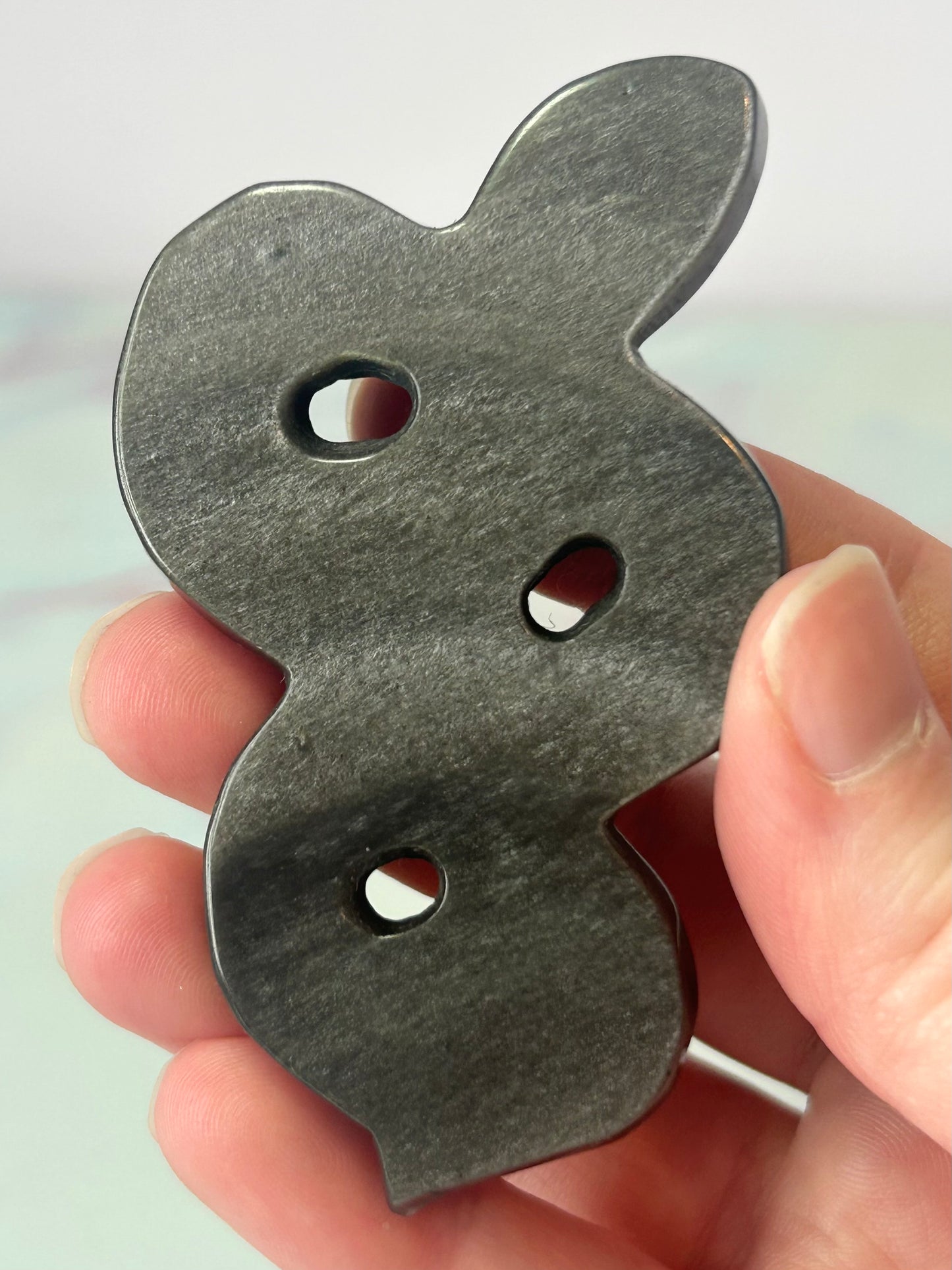 Silver Sheen Obsidian Snake