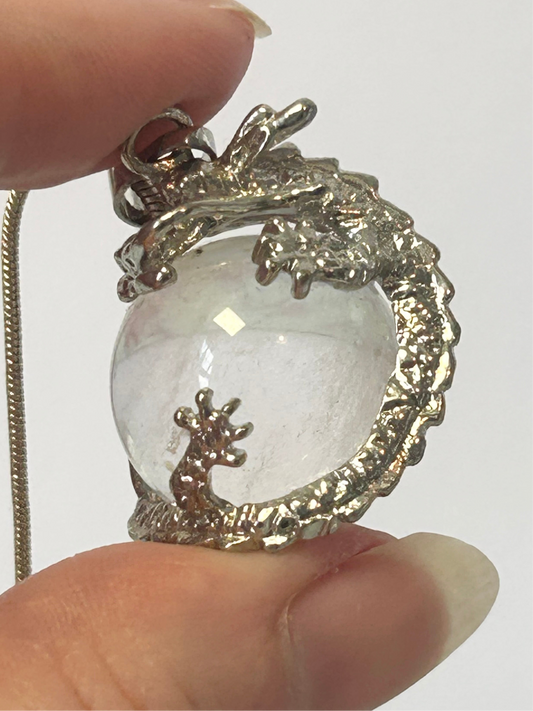 Clear Quartz DragonBall Necklace