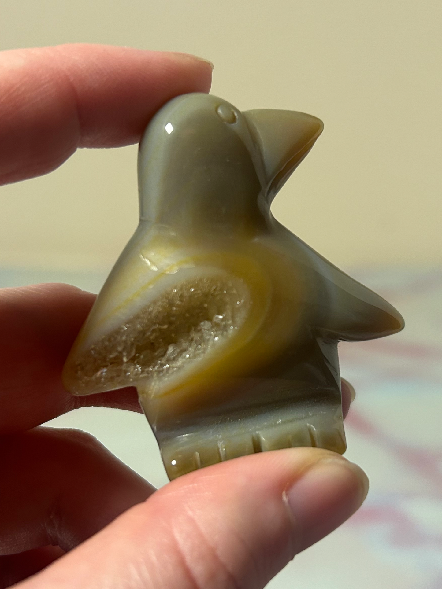 Druzy Agate Penguin