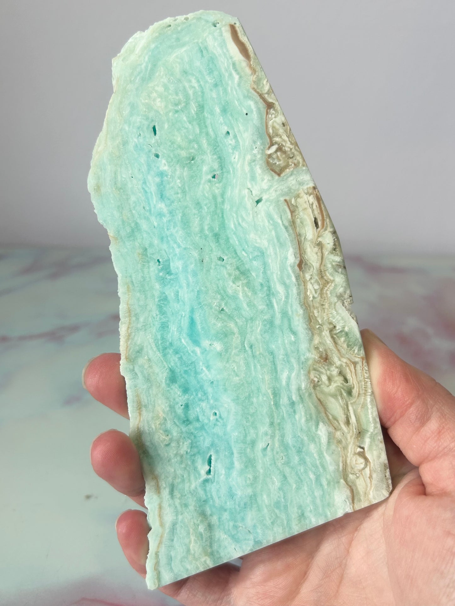 Hemimorphite Slab C