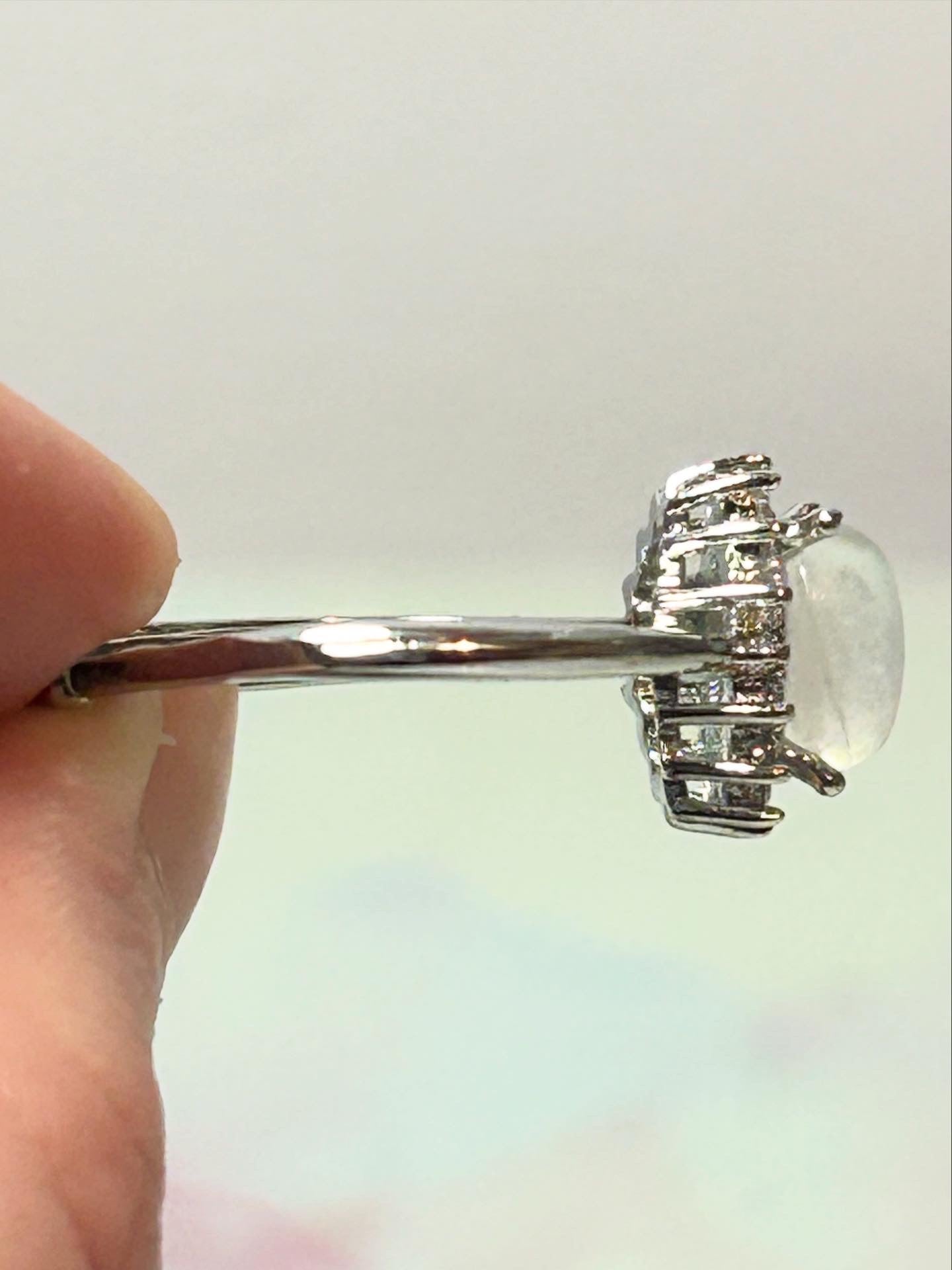 Moonstone Adjustable Ring