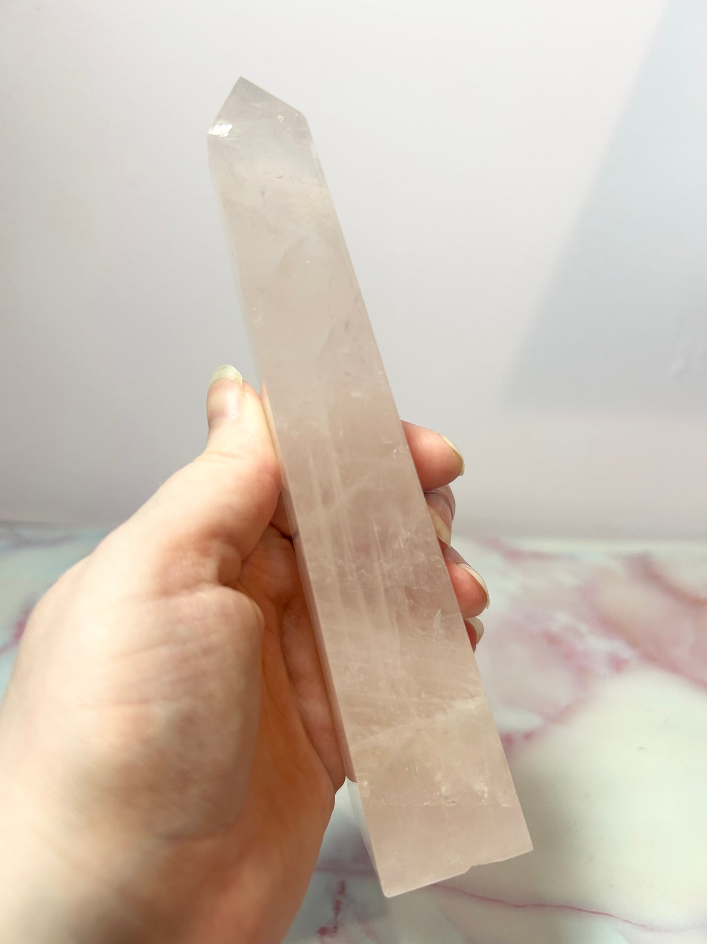 Rose Quartz Obelisk