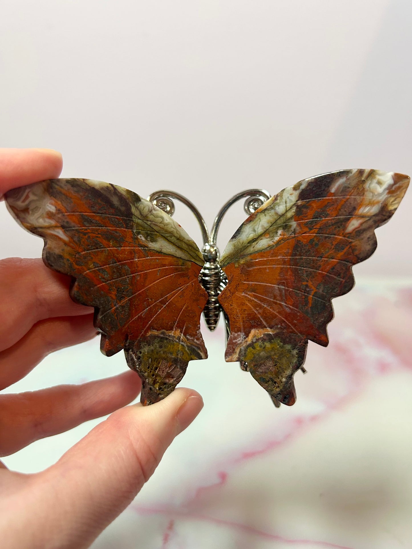 Mexican Agate Butterfly A