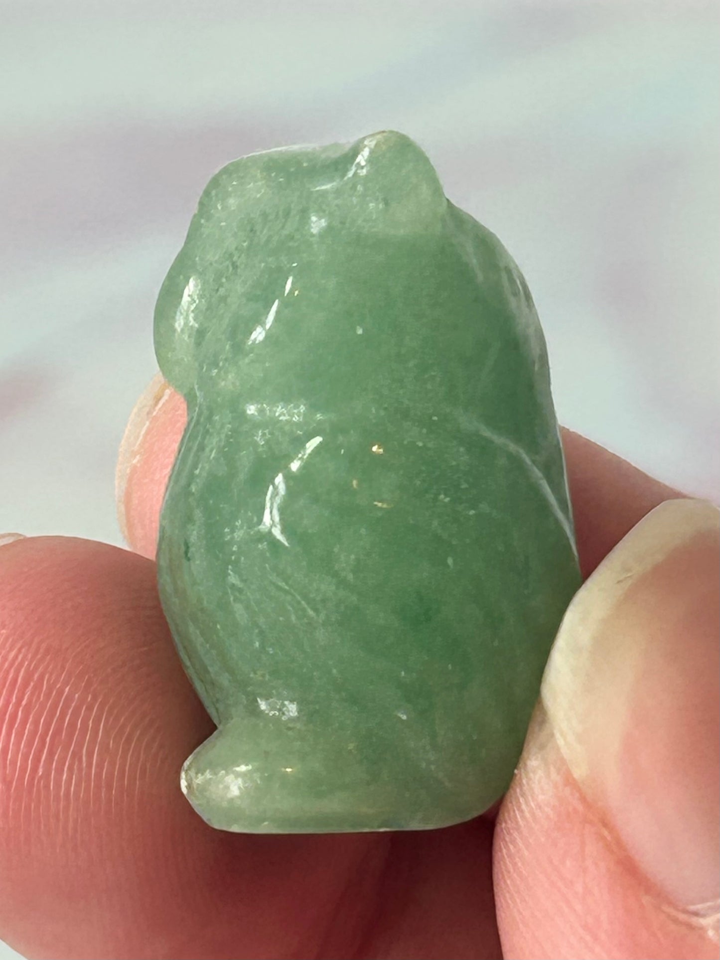 Green Aventurine Owl
