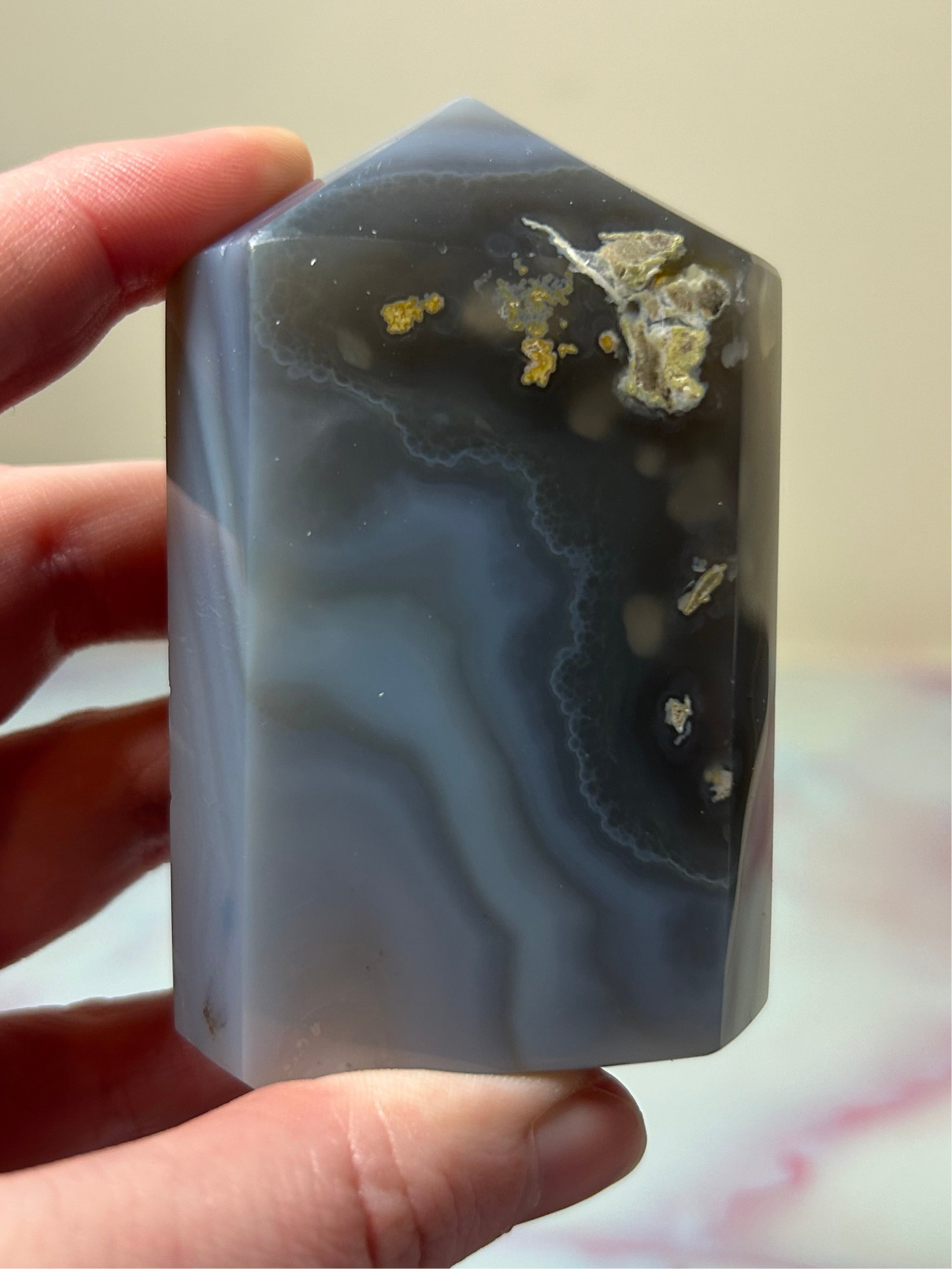 Druzy Agate Tower B