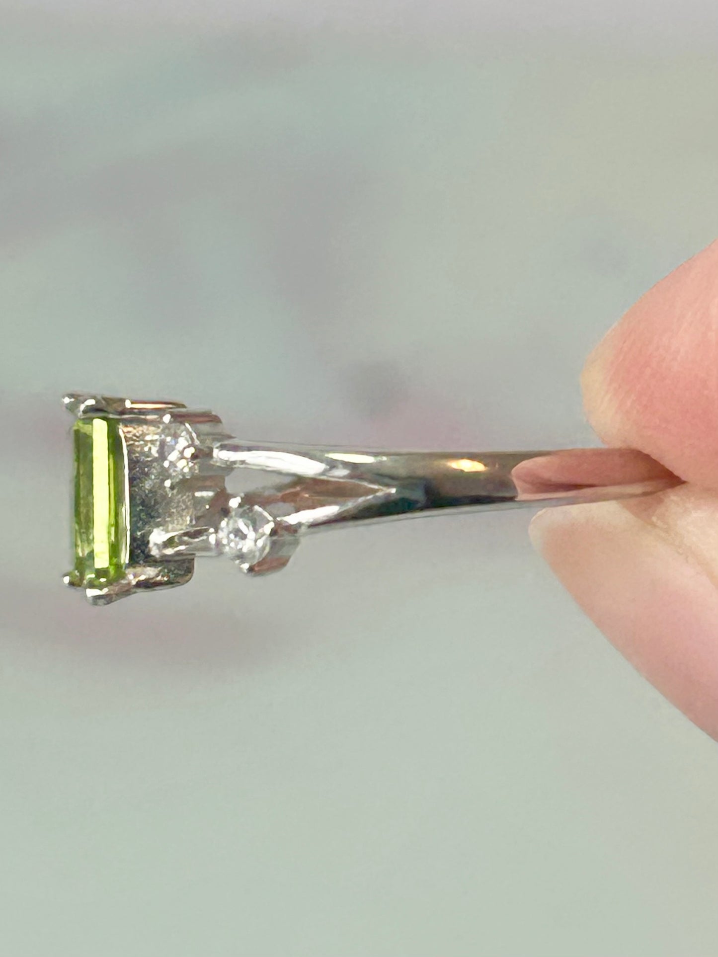 Peridot S925 Adjustable Ring