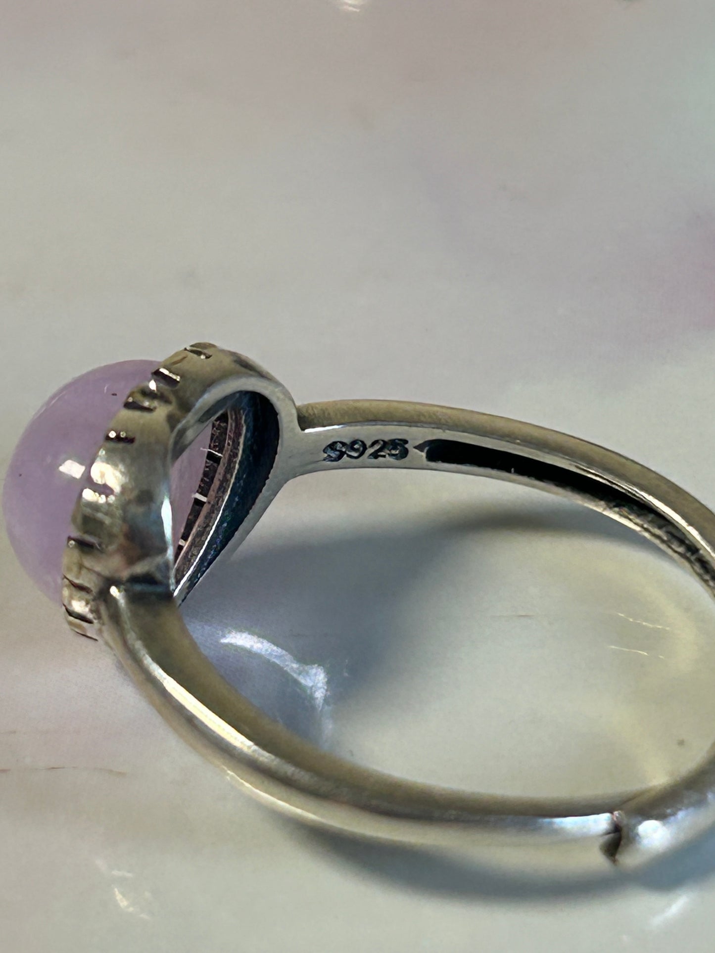 Kunzite S925 Adjustable Rings