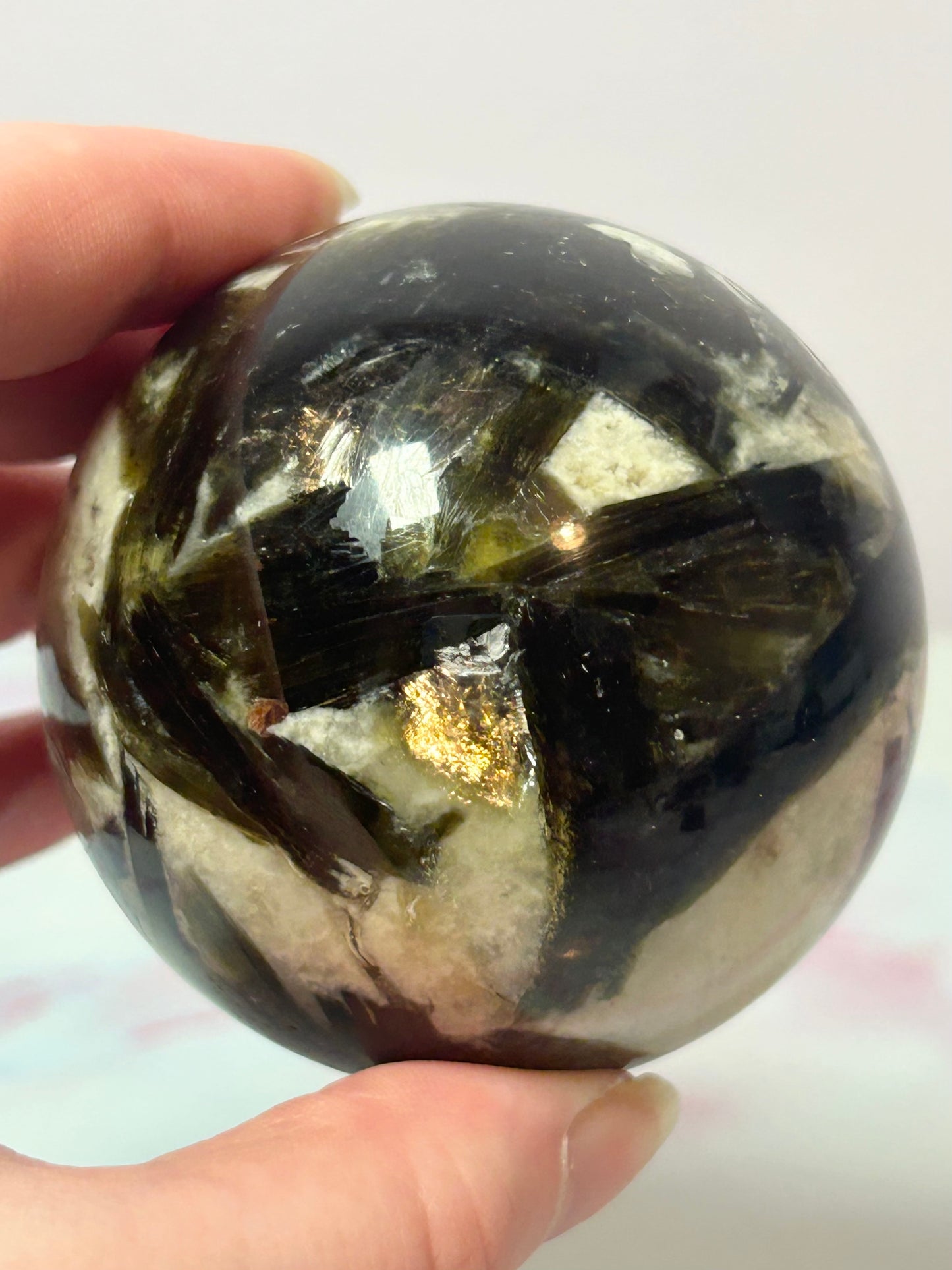 Green Mica Sphere