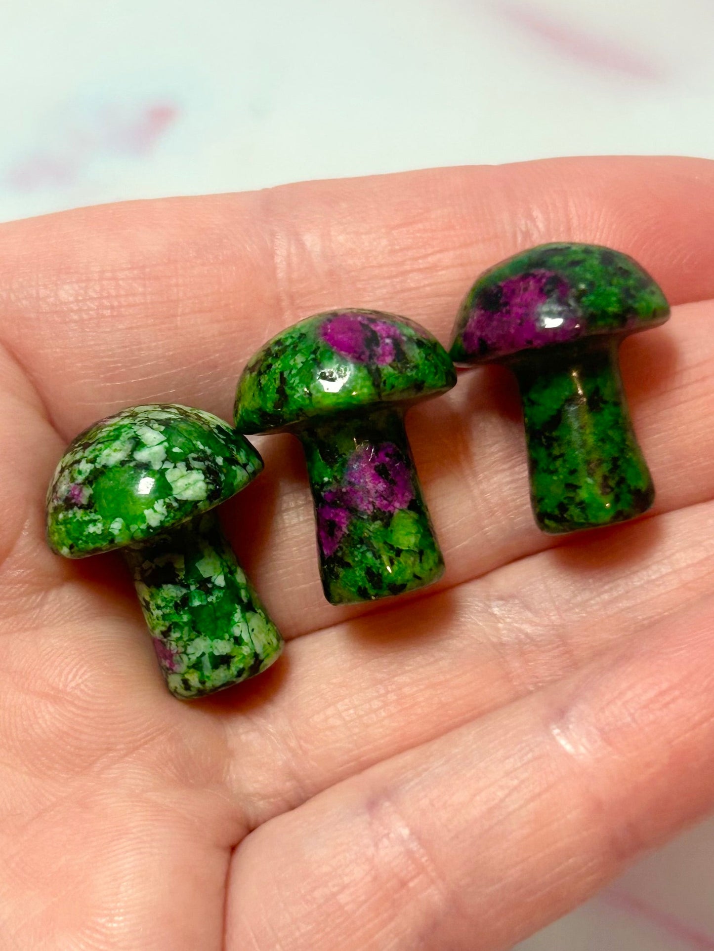 Ruby Zoisite Mushroom