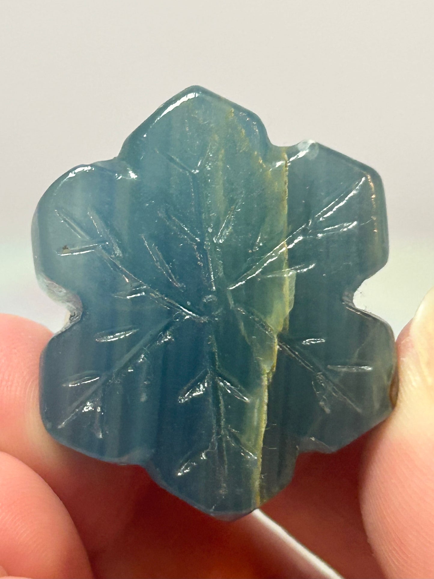 Blue Onyx Snowflake