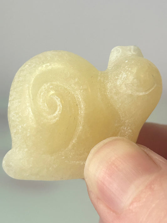 Yellow Calcite Snail