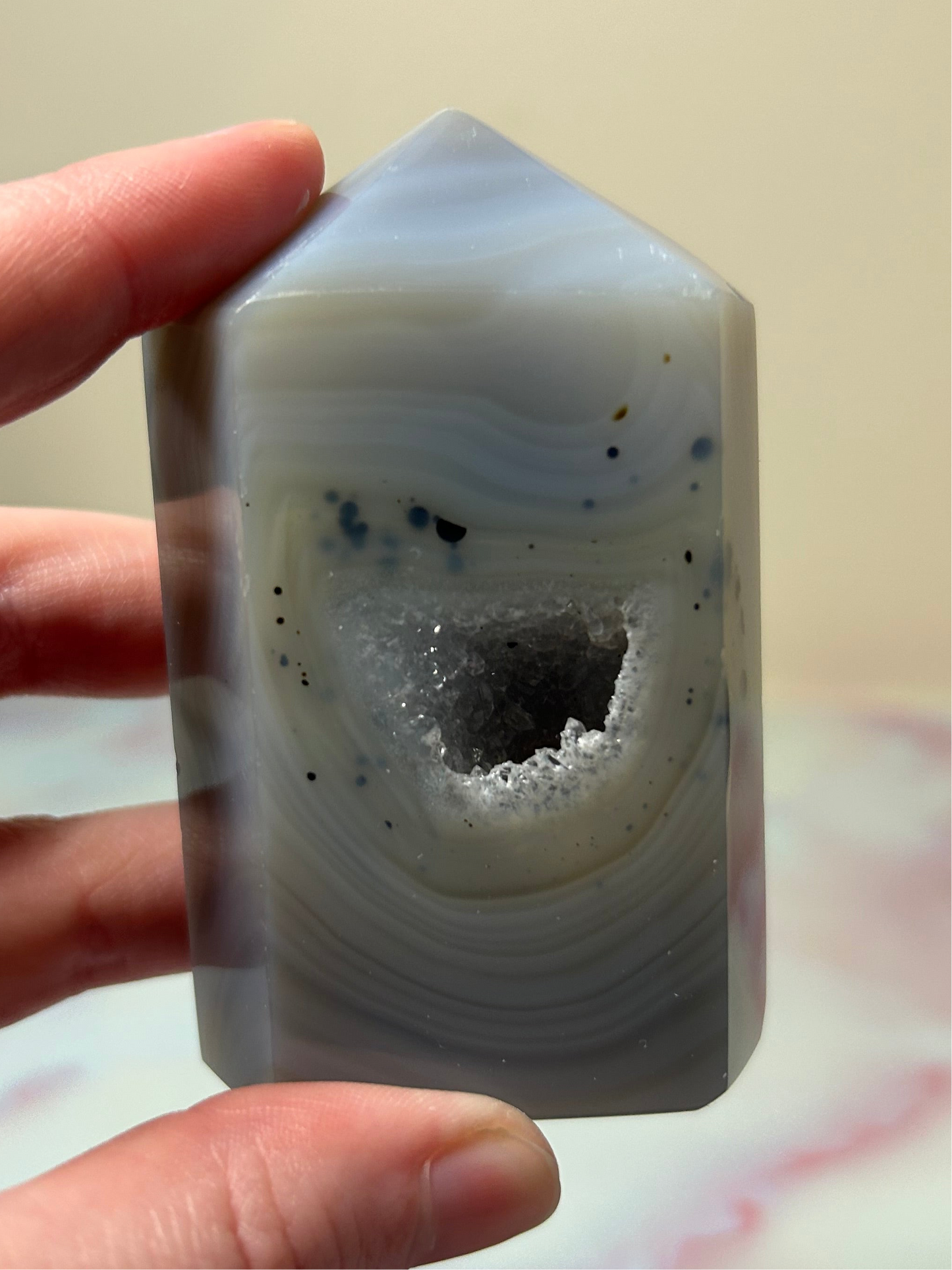 Druzy Agate Tower B