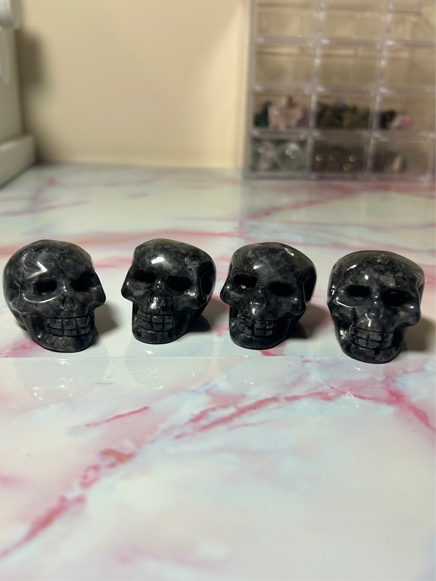 Larvikite Skulls