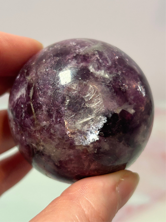 Lepidolite Sphere B