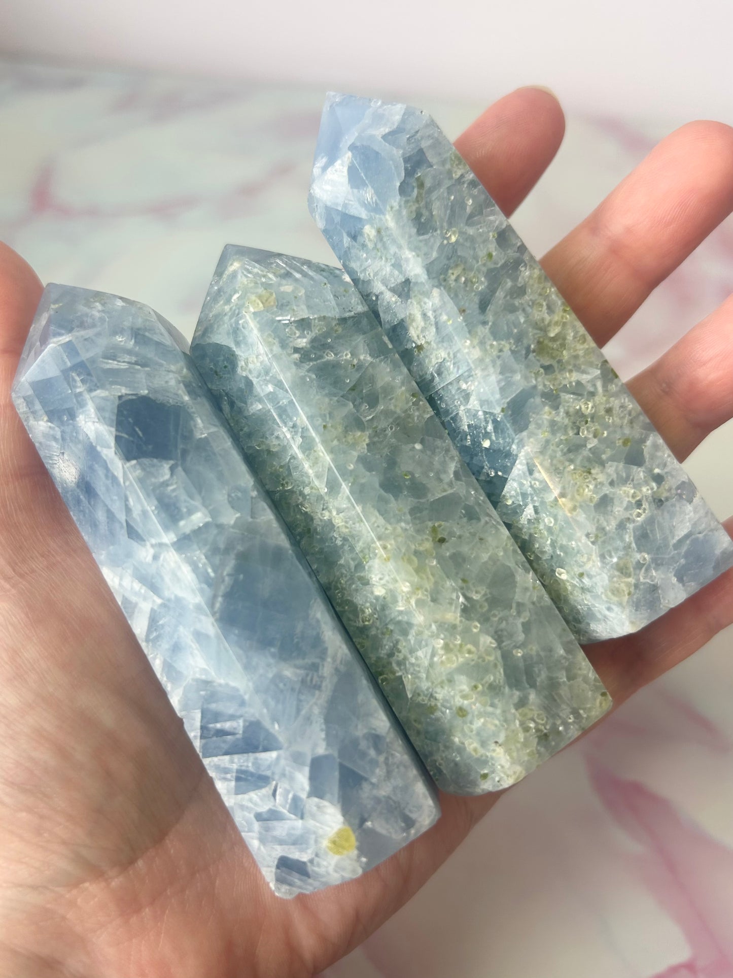 Blue Calcite Tower