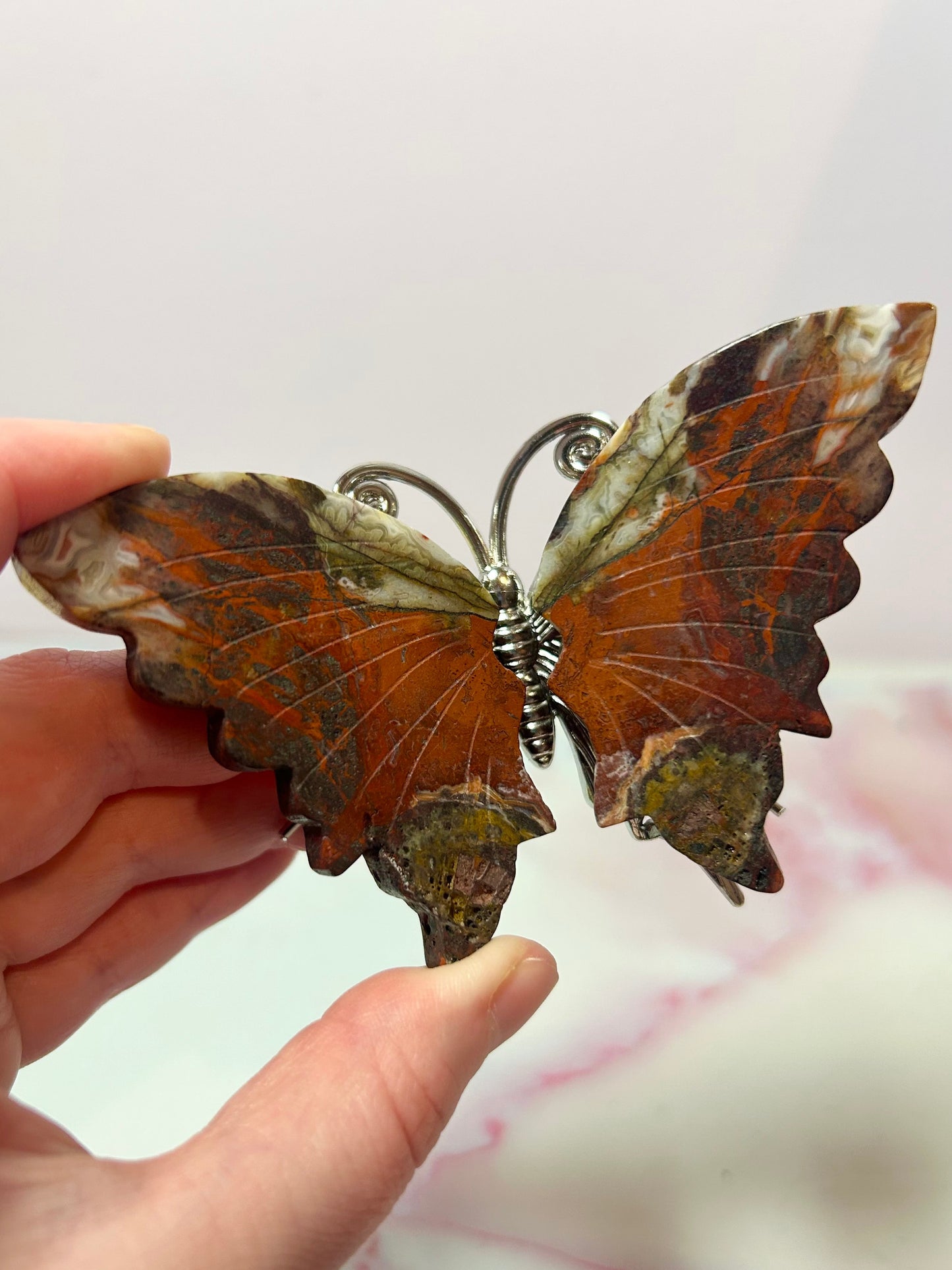 Mexican Agate Butterfly A