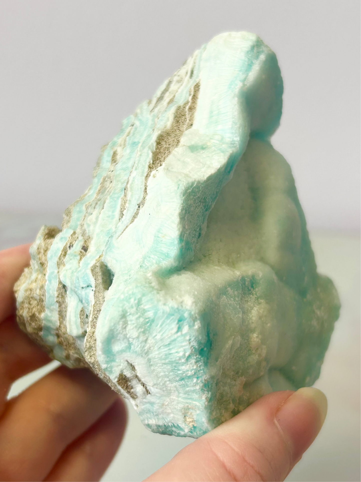 Blue Aragonite Specimen