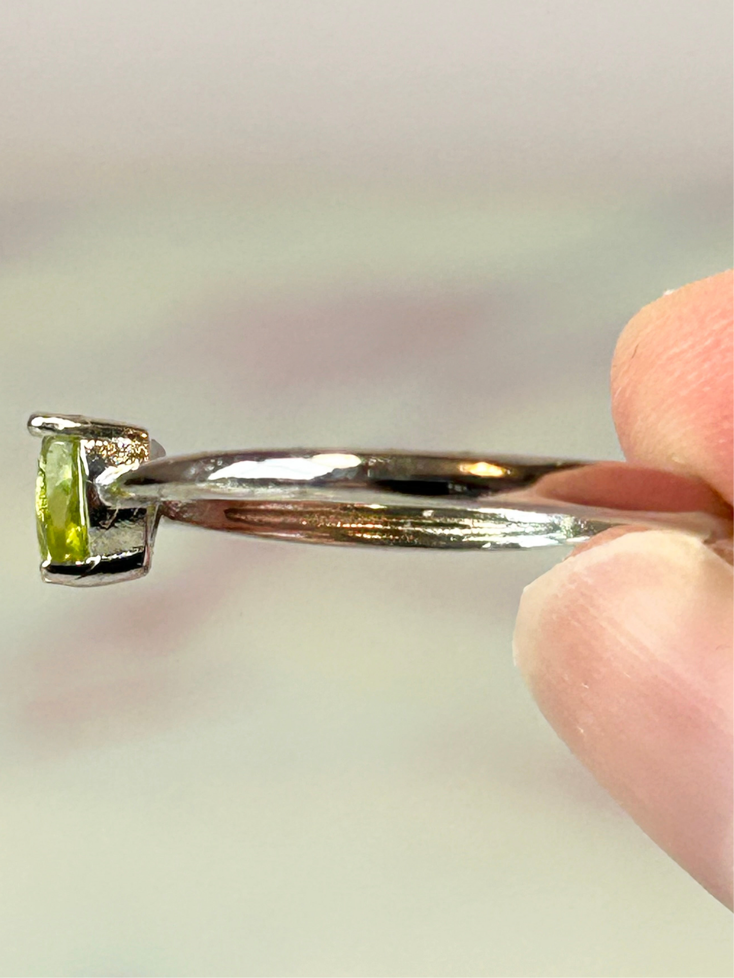 Peridot Adjustable Ring